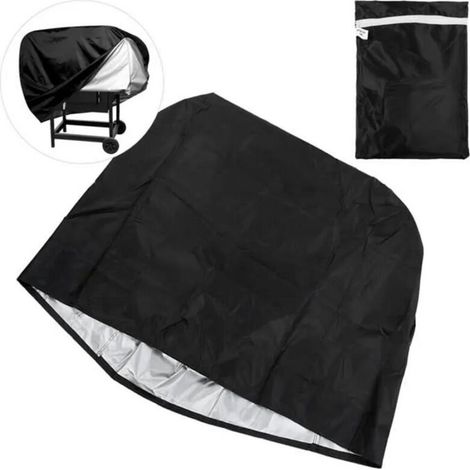Housse pour barbecue - Polyester Oxford 210D enduit d'argent - Imperméable - Résistante aux UV - Sac de rangement inclus