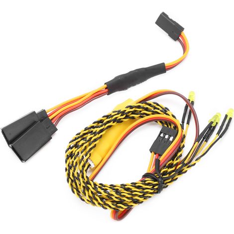 Feux de signalisation LED pour voiture RC avec 4 LED et câble en Y (1/5)
