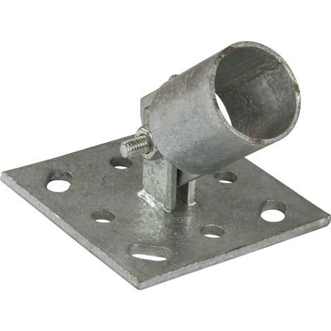 Pfostenträger Einschlaghülse Bodenhülse Strebenplatte für Zaunpfosten Ø 34 mm (1/4)
