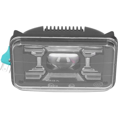 Phare LED Halo 7 pouces avec DRL, clignotants, feux de croisement/route, remplacement pour Cherokee H6054, lampe carrée étanche. (1/5)