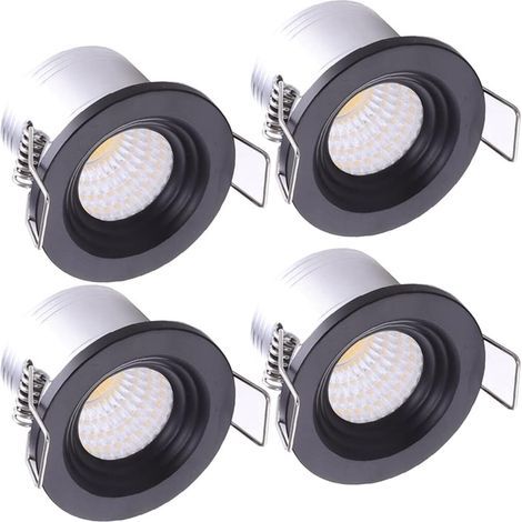 CCYKXA  Recessed Spotlights, Small 3W Mini Ceiling Spotlights, Round Set, Warm White 3000K
