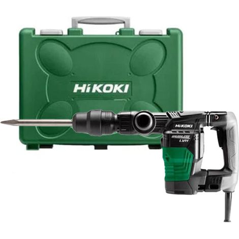 Hikoki – Marteau-piqueur SDS-MAX 1050W – Énergie de frappe 6,8J – Moteur sans balais – Poids léger 5kg – Pour béton armé et démolition