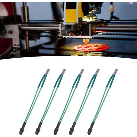 5 Hochleistungs-Voron-Heizstäbe, grün, 615 mm, 24 V Heizelement, spezieller Hochtemperatur-Heizstab VORON Serie 0.1/1.8/2.4, 50 W. (1/5)