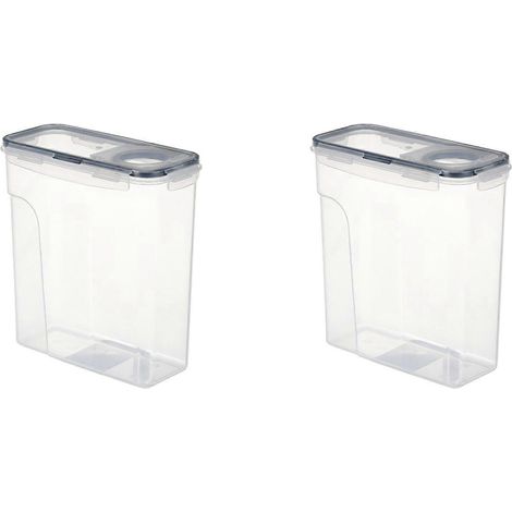 2x 3D-Drucker PLA-Filament-Trockenbox, 1 kg Materialschale, doppelwandige Versiegelung, 4 l feuchtigkeitsbeständiger Aufbewahrungsbehälter, Schwarz (1/2)