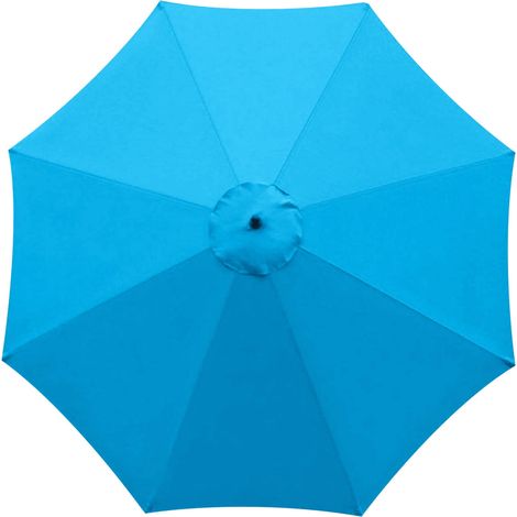Toile d'ombrelle Extérieure - Polyester Résistant UV et Imperméable - Diamètre 260 cm - Pour Jardin Cour Patio Plage Piscine - 1 pièce (1/5)