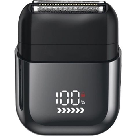 Mini Rasoir Électriques pour Hommes avec Affichage LED, Rasoir Électrique Étanche IPX7, Mini Rasoir Portable Silencieux et Lavable, Rasoir Homme (1/5)