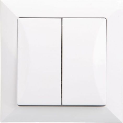 Interruptor doble para escaleras Opal blanco WP-5/2 Op