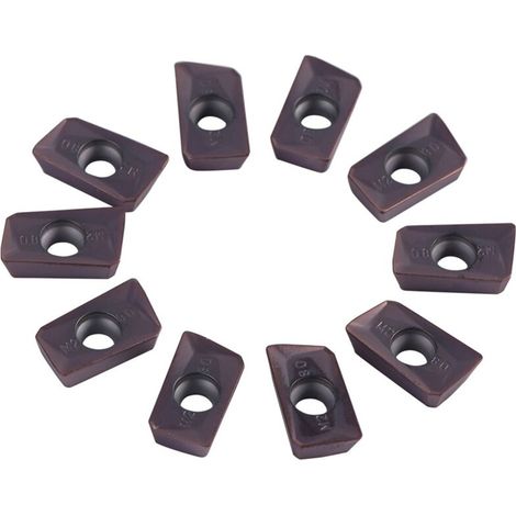 Lot de 10 inserts en carbure CNC pour tour à lame, outil de tournage avec boîte (1/4)