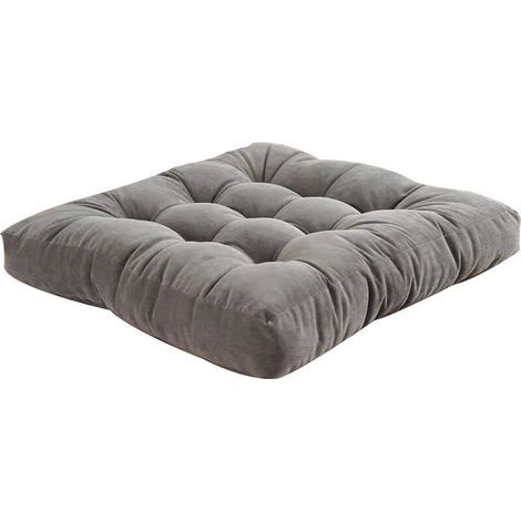 Tatami floor cushion square padded seat cushion gray (1/5)