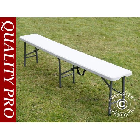 Folding bench 244x30x43 cm, Light grey (1 pc.) - Dancover (1/2)