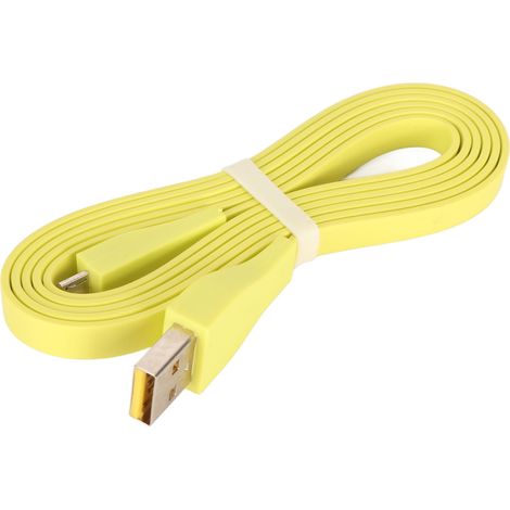 Câble de chargement USB de remplacement, cordon Durable pour Logitech UE Wonderboom Boom Megaboom Mega 3,9 pieds jaune fluo (1/5)