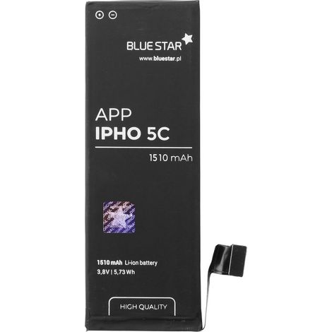 Bluestar Akku Ersatz kompatibel mit iPhone 5C 1510 mAh Austausch Batterie Handy Accu APN 616-0667