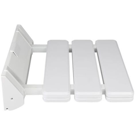 Siège de Douche Mural Repliable/Rabattable Salle de Bain,Planche pour Baignoire orthopédique Siège de Bain antidérapant Poids,Tabouret de Douche Ergonomique Pieds(33 32 5 cm (Blanc)) (1/5)