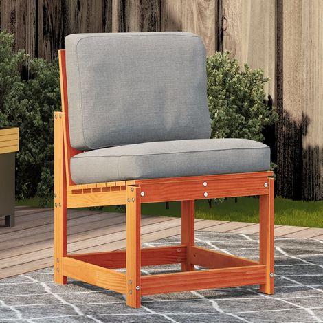 Gartenstuhl Wachsbraun 50,5x55x77 cm Massivholz Kiefer
