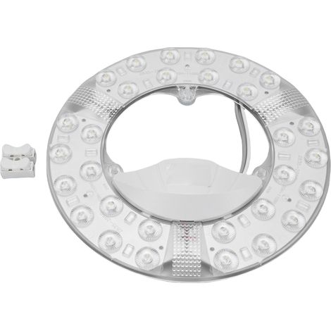 Kit de rénovation pour ventilateur de plafond avec éclairage LED blanc à économie d'énergie, panneau de remplacement rond, carte PCB 30 W, 170 mm / 6,7 pouces (1/5)