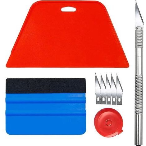 9-teiliges Spachtelset für Autofolien, Tapetenglättungsset zum Abziehen und Anbringen von Tapeten, Anwendung (1/5)