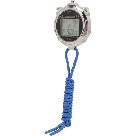 Chronomètre électronique multifonction pour le sport, 3 rangées, 200 tours, grand écran, date, heure, alarme, batterie 60 mAh (1/5)