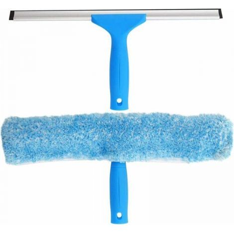 30cm wide 2PC Professional Window Squeegee with Microfiber Brush (1/3)