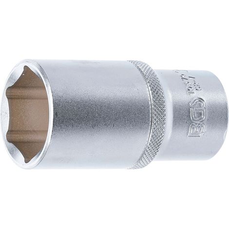 Vaso profundo BGS Technic plateado 30 mm acero cromo vanadio (1/3)