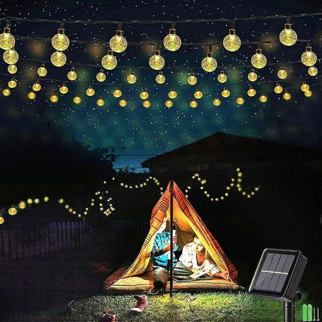 Lampe solaire avec 50 LED-Kristallkugeln fr drauen, 9 m (1/5)