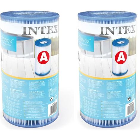 Compatibles avec les cartouches de filtration pour piscines INTEX – Cartouches de rechange modèle 29000 pour pompes de filtration (lot de 2) (1/2)