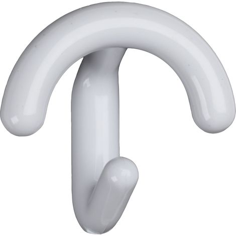 Appendiabito con 1/2 Pomolo 1 Posto Bianco 12 Pezzi