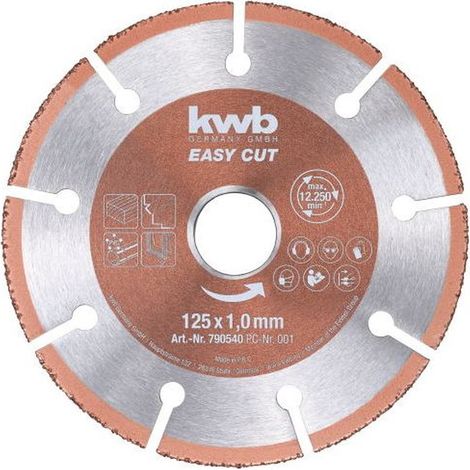 kwb 790540 Disque à tronçonner 125 mm 1 pc(s) bois, plastique, cuivre (1/5)