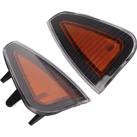 Lot de 2 caches de clignotants avant 4806218AD, caches de feux de position latéraux de remplacement pour Dodge Charger LX SRT8 2006-2010, jaune (1/5)