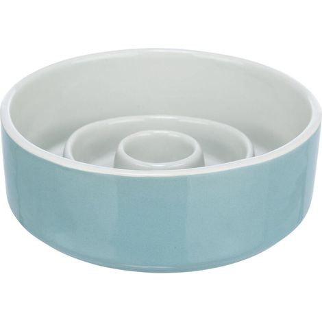 Ciotola per cani Trixie Slow Feeding Azzurro Grigio Ø 14 cm 450 ml (1/5)