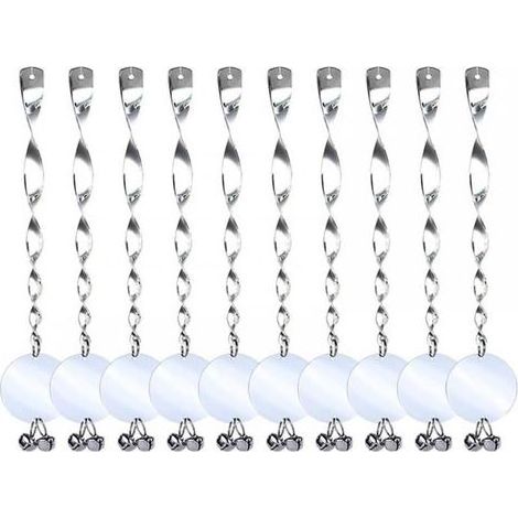 Lot de 10 répulsifs pour oiseaux - Répulsif contre les oiseaux - Répulsif contre les oiseaux - En plastique - Sans produits chimiques ni violents (1/5)