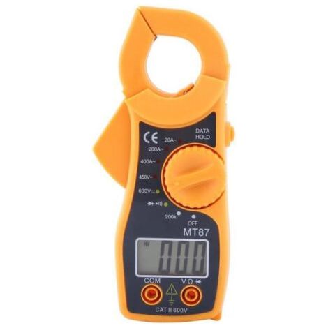 Multimètre numérique pince AC DC Voltmètre Ampèremètre Ohmmètre Volt Testeur LCD Mètre (1/4)