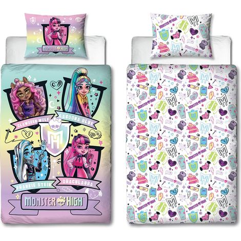 Parure de lit Simple avec Housse de Couette réversible Double Face Motif féroce avec taie d'oreiller Assortie Parfait pour Chambre d'enfant Polycoton (1/5)