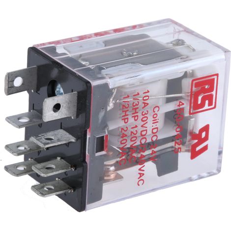 RS PRO Relais sans accrochage 2 RT, bobine 24V c.c. Enfichable 900mW ( Prix pour 1 ) (1/2)