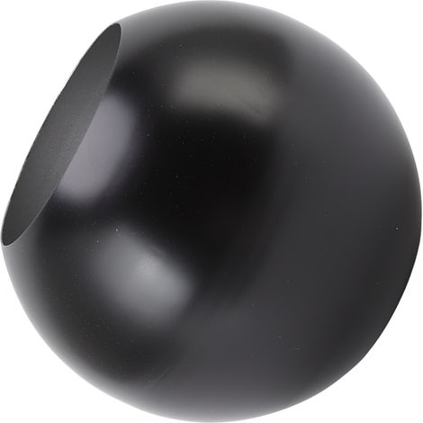 Vase rond style nordique moderne en acier inoxydable, petit vase à fleurs, ornement pour salon ou bureau, noir mat (1/5)