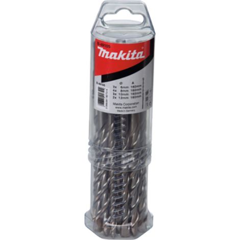 Makita SDS-VPLUS-Brocas Set No.4 12 piezas - B-49105