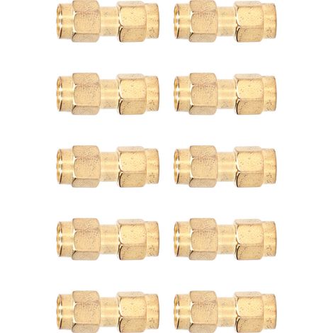 Lot de 10 adaptateurs coaxiaux RF SMA mâle-mâle, connecteur ligne coaxiale, kit accessoires (1/5)
