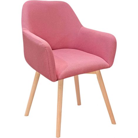 Sillas Comedor - Silla Bellu Tela - Rosa