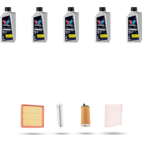 Kit tagliando 4 FILTRI e 5L OLIO compatibile con Bmw serie 3 (F30, F80,F31) 318d 110kw dal 2015 (1/5)