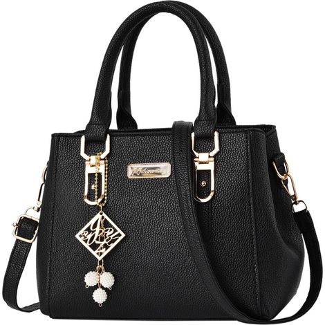 Bolso de hombro informal de piel de gran capacidad, bolso de mano moderno para mujer, bolso cruzado.