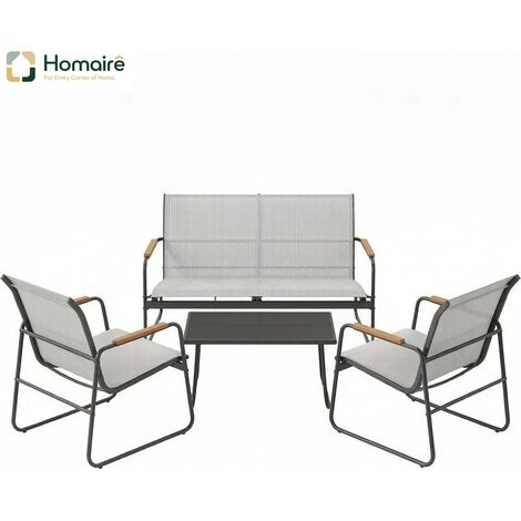 Esstisch aus grauem Glas 111,5 x 76,5 x 75 cm HOMAIRE (1/5)