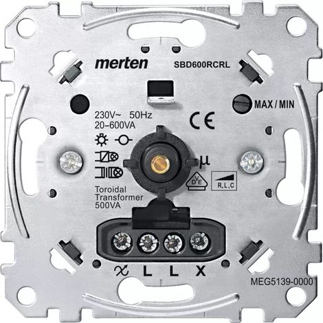Merten Dimmer Dreh/Druckkn uni 20-600W MEG5139-0000 UP (1/2)