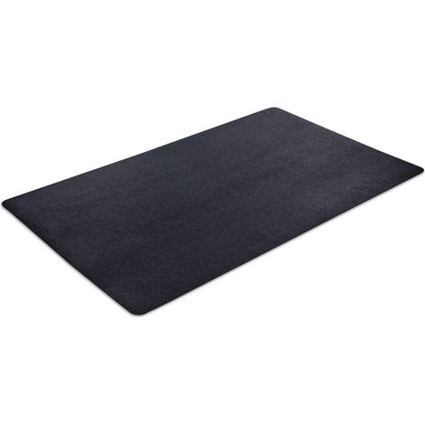 Tapis de Sol Multifonction en Caoutchouc recyclé pour intérieur ou extérieur, Tapis Utilitaire pour entrée, Banc à Outils, Garage, sous-évier, terrasse et paillasson 91,4 x 152,4 cm, Noir (1/5)
