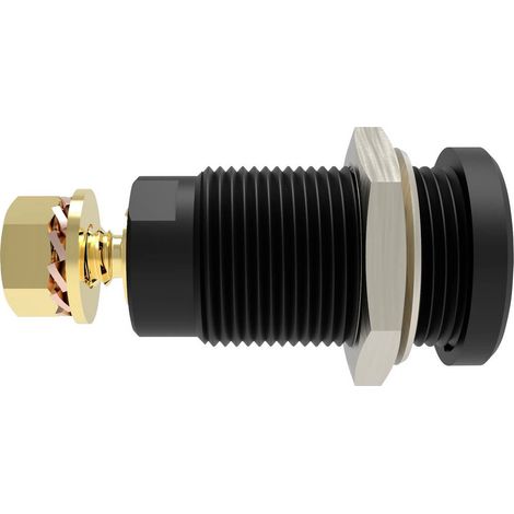 Schützinger DI SEB 9424 Au / SW Presa integrata di sicurezza dritto Nero 1 pz.