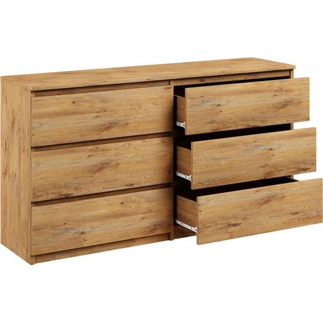 Kommode mit 6 schublande, artisan, Sideboard Bella (1/5)