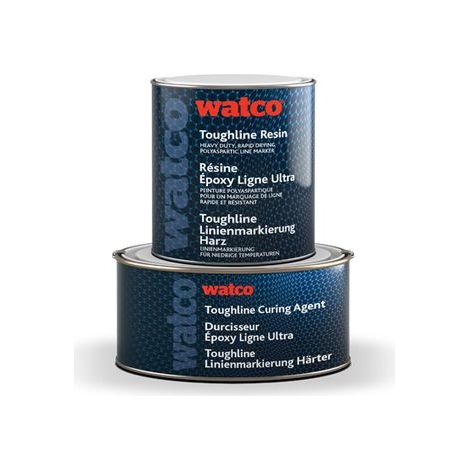Watco Toughline, zweikomponentige Polyaspartikharz Markierung, Gelb 1L