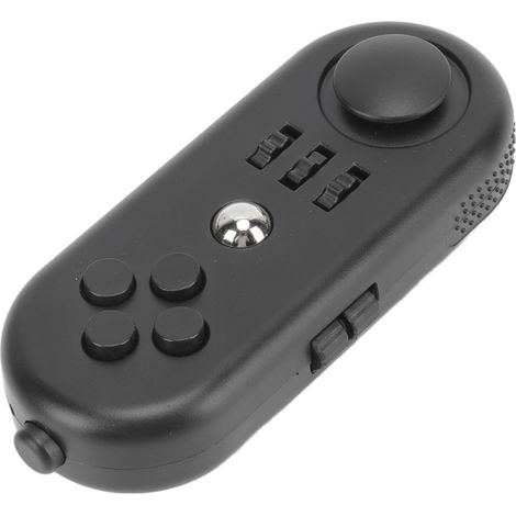 Tragbares EDC-Anti-Stress-Spielzeug (Everyday Carry) zur Stressreduzierung und Stimmungsverbesserung. 3-teiliger Sensorik-Controller, komplett schwarz. (1/5)