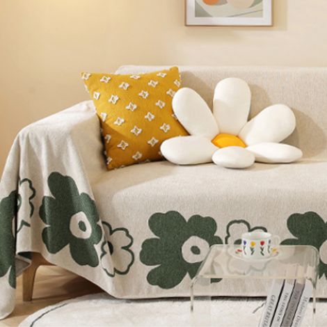 Housse De Canapé - Tissu Chenille - Dimensions 180 x 130 cm ou 180 x 180 cm - Pour Canapé 1 Place - 1 Pièce (1/5)