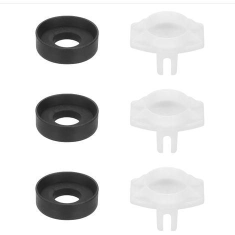 Lot de 3 joints de tasse et portail d'inversation, kit de réparation de bec de baignoire de douche, pièces de rechange pour inverseur de robinet de baignoire ou appareil de plomberie (1/5)