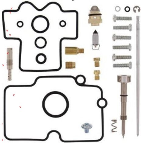 Kit de reparación de carburador Bearing Worx para Yamaha YZ 250F '01-'02 (26-1287)