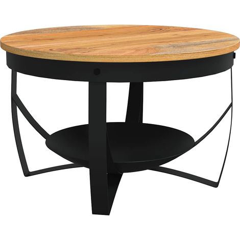 Maison Exclusive - Tavolino da Salotto Ø68x43 cm in Legno Massello di Acacia (1/5)
